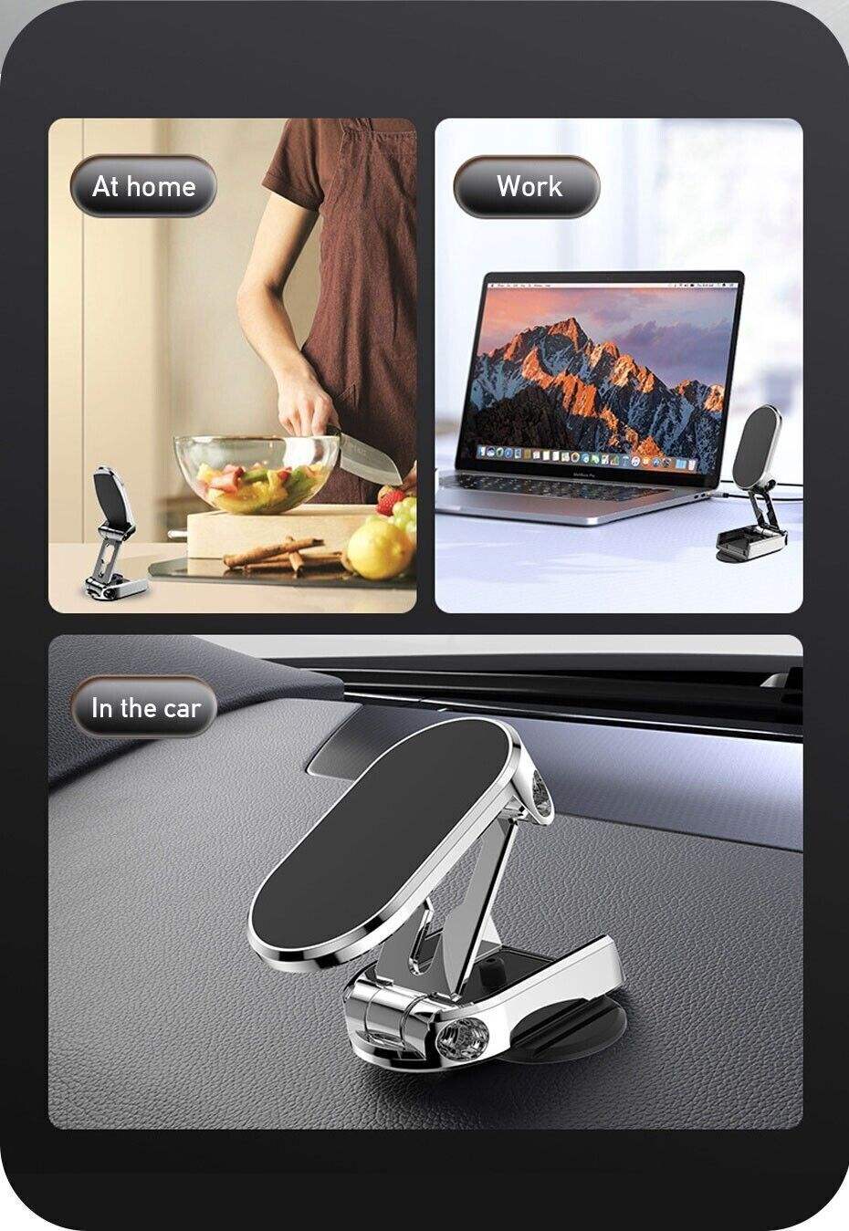 OEM C0750 Upgraded Magnetic Car Dashboard Phone Holder - Haohui Universal 360° Rotation
